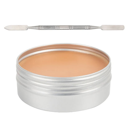 SFX Makeup Kit Scars Wax Halloween Special Effects Stage Fake Wound Skin Wax with Spatula Stipple Sponge Fake Wood Special - ZOOMNSTORE