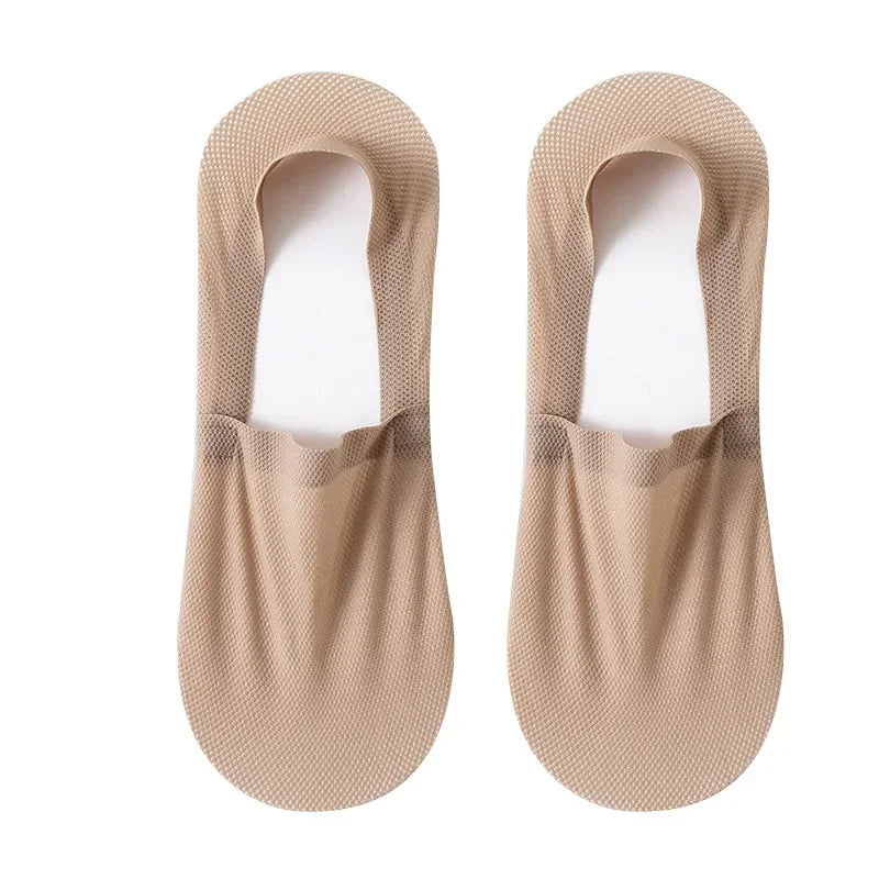 High Quality Summer Casual Socks Men Invisible Low Cut Sock Lot Breathable Silicone Non-slip Comfortable Soft Sokken