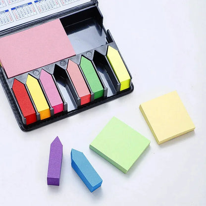 2026 New 1 Set of Colorful Convenience Stickers Organization Multi-Color Stickers Set Leather Packaging Box Calendar