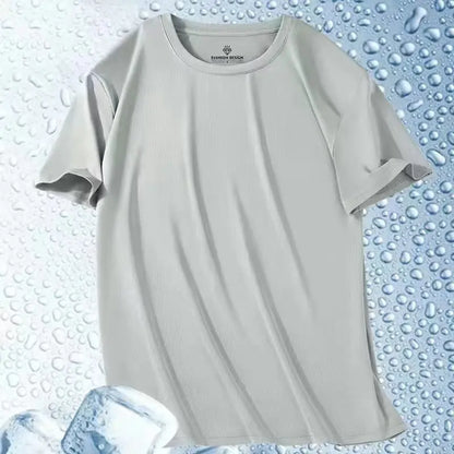 Men's Ice-Silk T-Shirt – Cool Quick-Dry Casual Sports Top