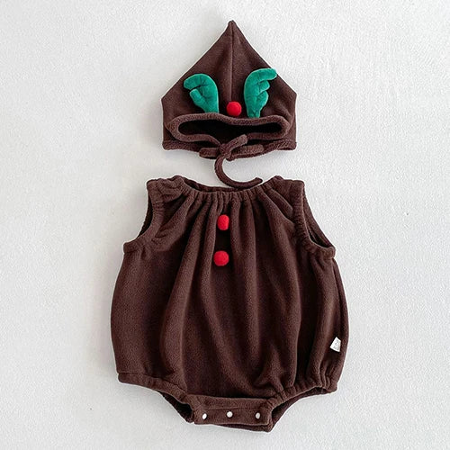 Christmas Baby Clothes – Newborn Bodysuits & Infant Jumpsuit Set With Cartoon Pattern