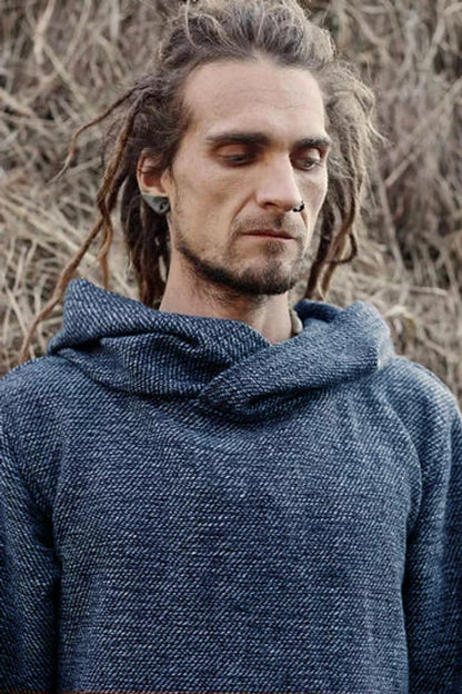 New Men's Fashion Thermal Long Sleeve Sweater Hoodies Vintage Hoodie Men