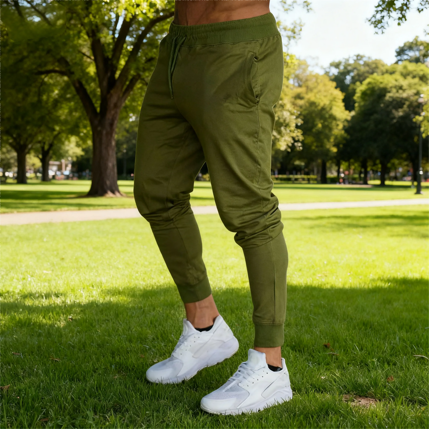 Men's Training Pants - Breathable Polyester Gym Jogger Sweatpants | True To Size Fit