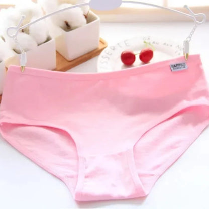 7 Pack Cotton Panties for Women Soft Breathable Solid Briefs Everyday Underwear Comfortable