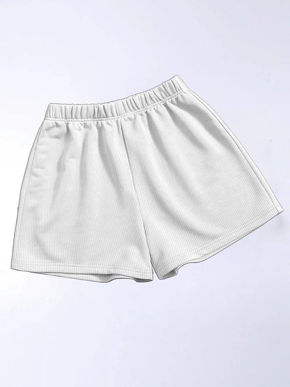 Solid Colour Women's Shorts Yoga Fitness Outer Women's High Stretch Breathable Casual Pants