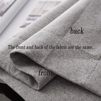 Linen Blackout Curtains – Modern Living Room Drapes | Full Shading, Luxury Bedroom