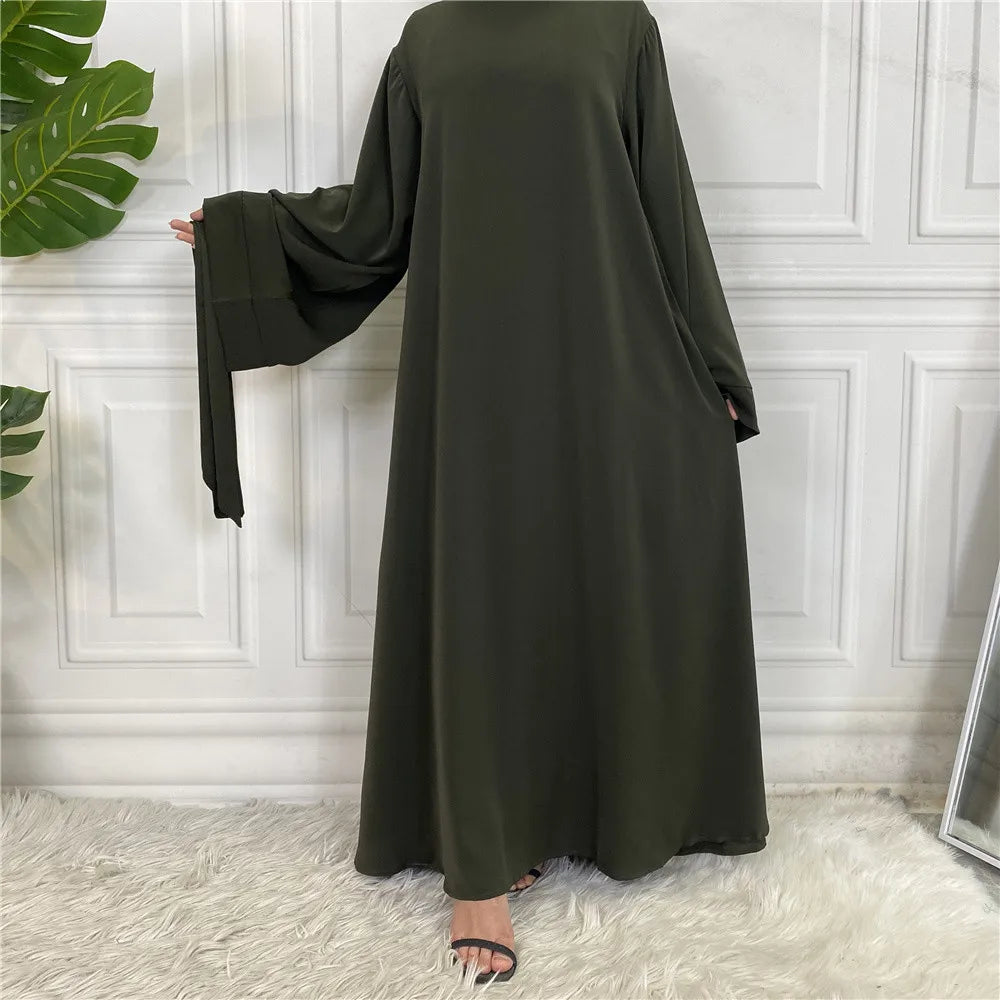 Modest Abaya Dress Ramadan Kaftan For Women | Elegant Muslim Maxi Robe