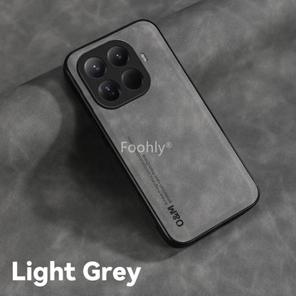 Nubuck Leather Shockproof Magnetic Case for Xiaomi 17T Pro 5G Mi 15T Protective Cover Back Shell Coque Funda