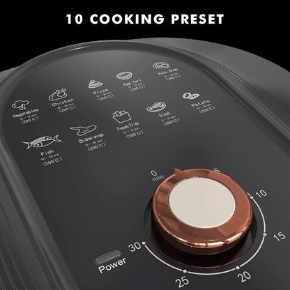 Smart 75L Oil-Free Air Fryer - Digital Timer  Temperature Control - ZOOMNSTORE