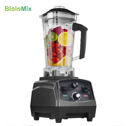 Heavy Duty Commercial Blender - 2200W Timer Mixer Juicer with 2L BPA Free Jar for Smoothies and Food Processing