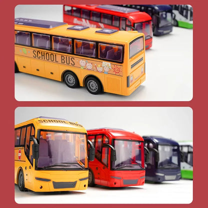 Remote Control Tour Bus - Electric School City Model with Lights for Kids - ZOOMNSTORE