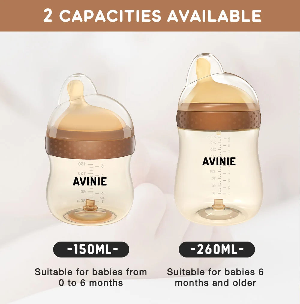1PCS 150ml/260ml Baby bottles PPSU Baby Bottles Kids Teeth Guard Feeding Bottle Antifall Bottom Return Air Anti-bubble BPA Free