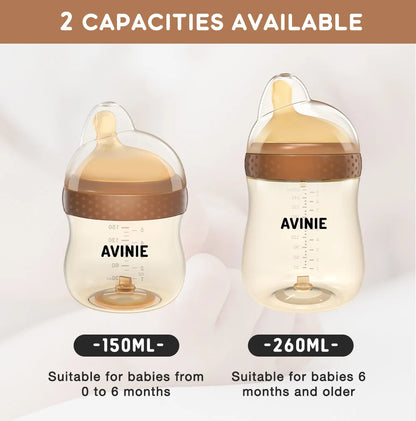 1PCS 150ml/260ml Baby bottles PPSU Baby Bottles Kids Teeth Guard Feeding Bottle Antifall Bottom Return Air Anti-bubble BPA Free