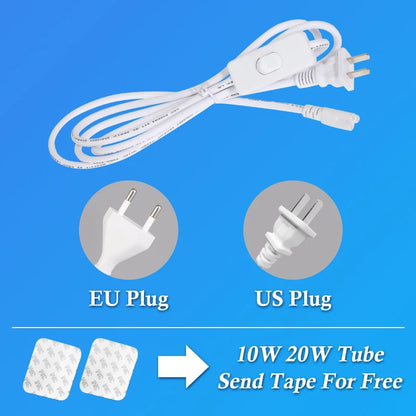 led Lights Kitchen under cabinet Lamp A85-220V 10w 20w super bright Led Tube With 1.8m switch line For Home Bedroom Indoor Lamps
