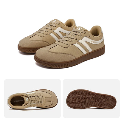 HOBIBEAR Wide Toe Shoes Mens Womens Minimalist Fabric Sneaker Lace Up Casual Walking Shoes