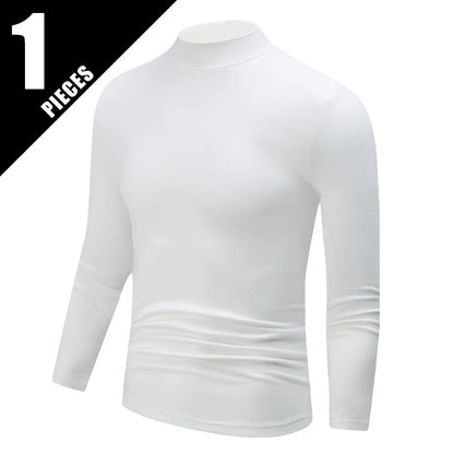 2/4 Piece Men's And Teenagers' Thermal Underwear Set Simple And Fashionable Long Sleeve Bottoming Shirt Elastic Waist Trousers P