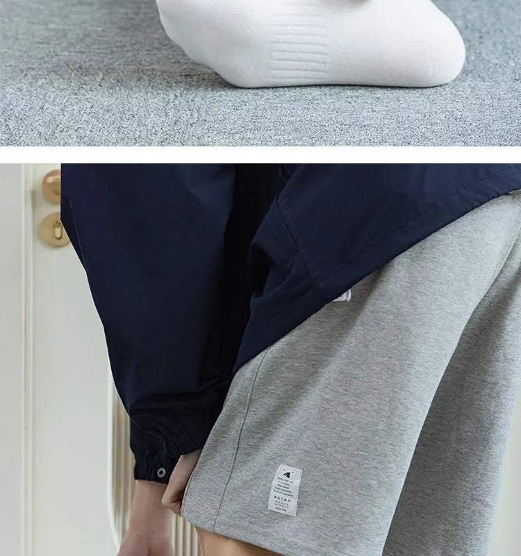 5 Pairs/Lot Men's Solid Color Socks Black White Business Casual Simple Versatile Breathable Cotton Sports Mesh Short Socks