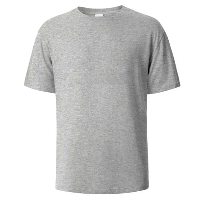 2026 New Eco Friendly Comfortable Pure White Heavy T Shirt Mens Summer Pure Cotton Short Sleeve Unisex Streetwear Fashion