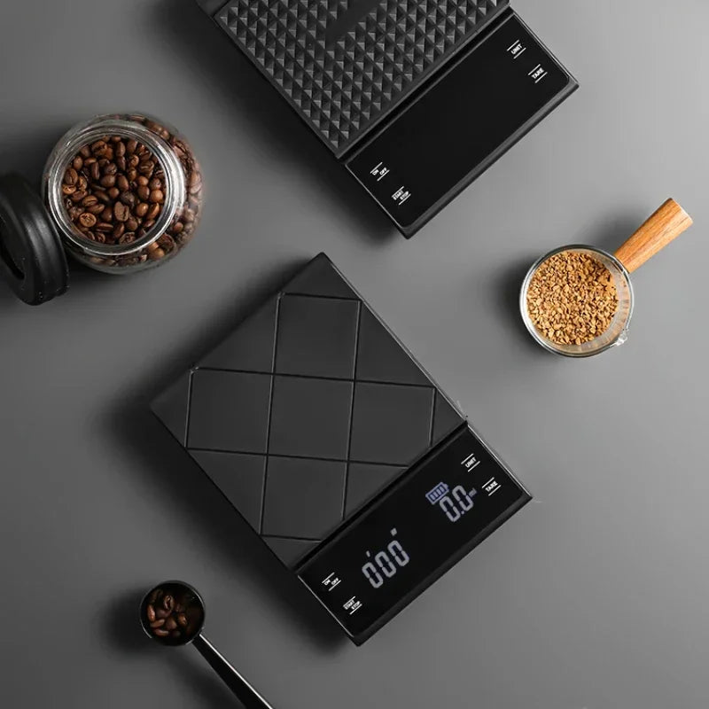 Digital Kitchen Scale - USB Charging Coffee Scale with Timer & LED Display