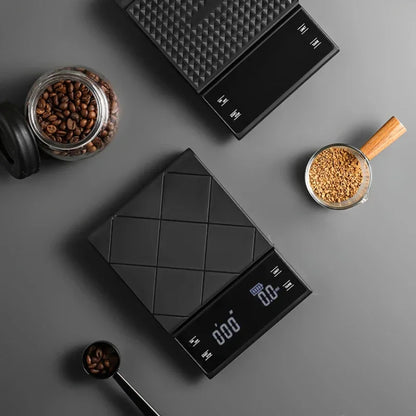 Digital Kitchen Scale - USB Charging Coffee Scale with Timer & LED Display