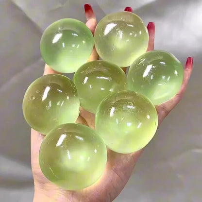 1/3pcs Cute Translucent Coconut Oil Squeeze Ball Appearance Plasticity Slow Rebound Stress Relief Fidget For Kids & Adult 6*6CM