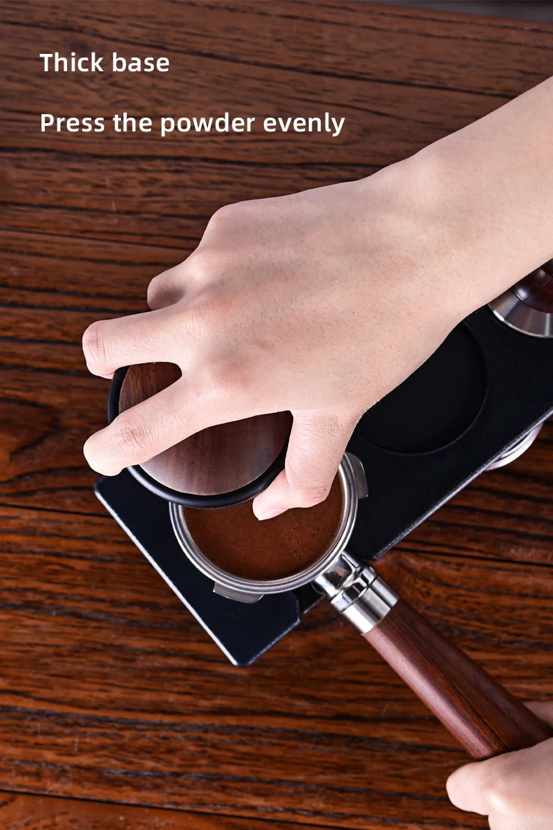 Espresso Tamper Holder | Multifunction Coffee Tool with ABS Stand & Knock Box