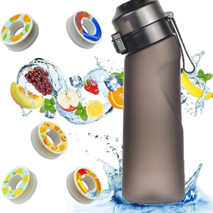 Air Flavored Water Bottle Scent Up Water Cup Sports Water Bottle For Outdoor Fitness Fashion Water Cup With Straw Flavor Pods