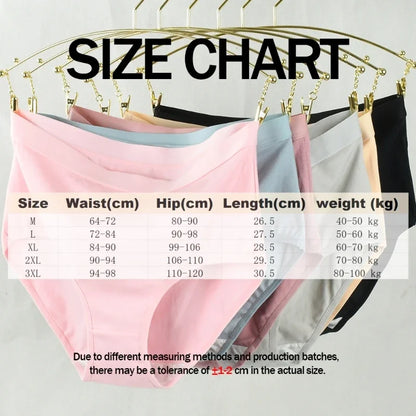 Pure Cotton Women's High Waist Underwear Panties Female Soft Breathable Underpants Woman Plus Size Intimate Lingerie Mom Briefs
