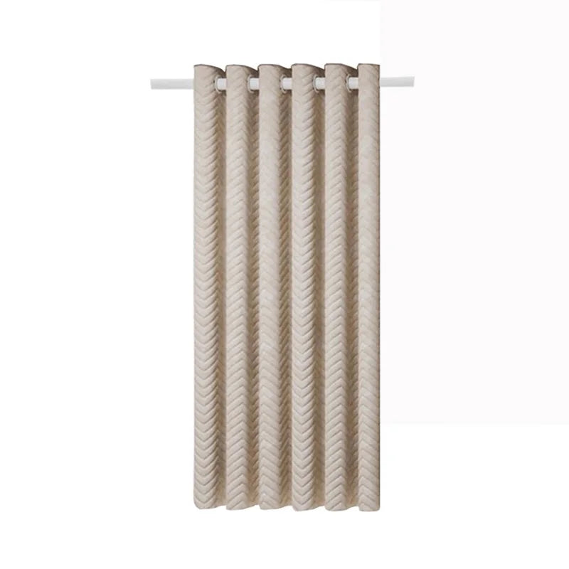 Light Blocking Curtain - Thermal Blackout Curtains for Bay Windows | Heavy Cotton, Double Layer