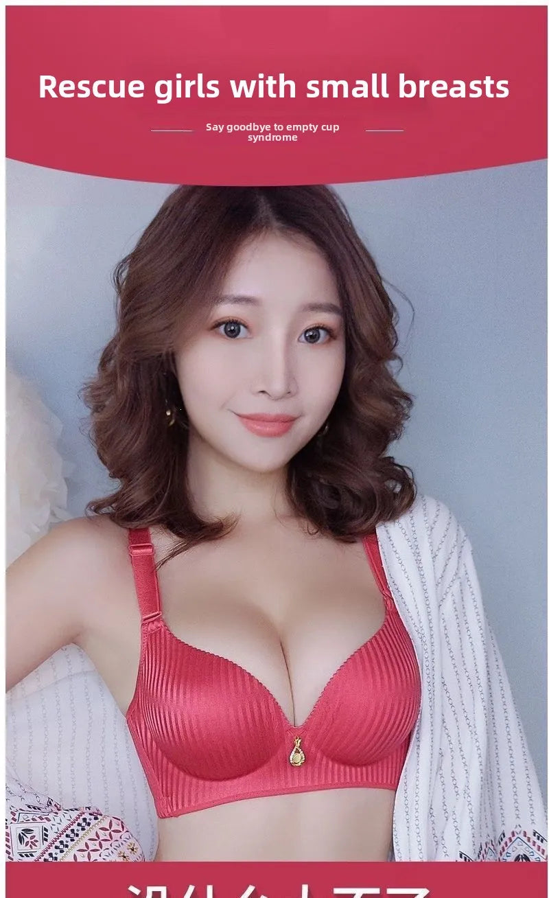 10CM Push Up Bra - Wireless Seamless Bra for Small Chests with Side Support