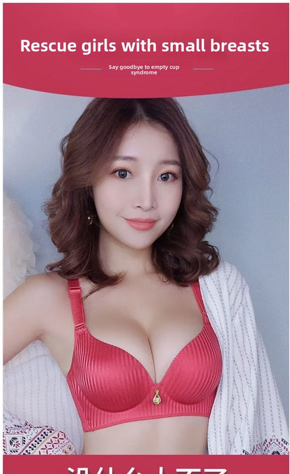 10CM Push Up Bra - Wireless Seamless Bra for Small Chests with Side Support