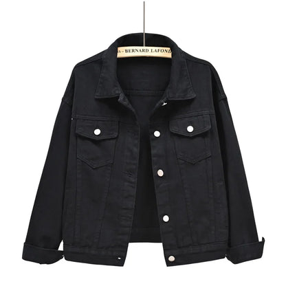 Y2k Denim Jeans Coat Cotton Women Button Spring Autumn Ropa Cardigan Punk Gothic Bomber Jacket Windbreaker Elegant Jackets