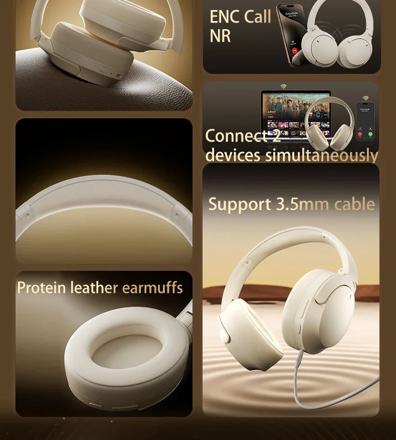 Acer Headphones Wireless Earphones Head Tracking 3D Spatial Audio -42dB ANC Bluetooth 5.4 HIFI Headset ENC HD Mic Low-Latency
