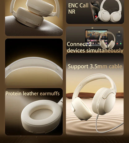 Acer Headphones Wireless Earphones Head Tracking 3D Spatial Audio -42dB ANC Bluetooth 5.4 HIFI Headset ENC HD Mic Low-Latency