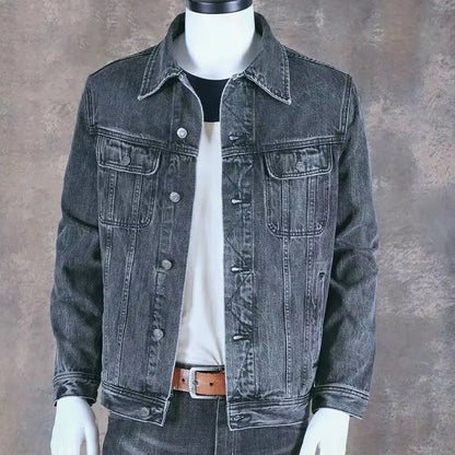 Autumn and Winter 2026 Retro Denim Jacket Men's Korean Slim Trend Handsome Multi-pocket Brand Man Luxury Tooling Jacket Men