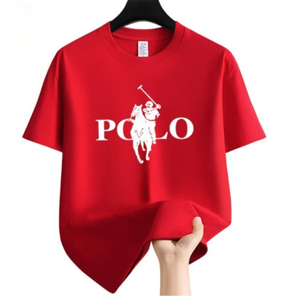 Men's Fashionable Casual T-shirt Versatile Round Neck Short Sleeved Comfortable and Breathable High Quality T-shirt for Daily