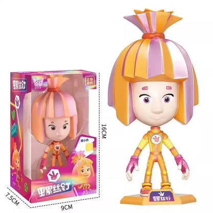 The Fixies Simka Nolik Fire Action Figure Transforming Toy with Storage Design Cartoon Figure Collection Toy Kid Birthday Gift
