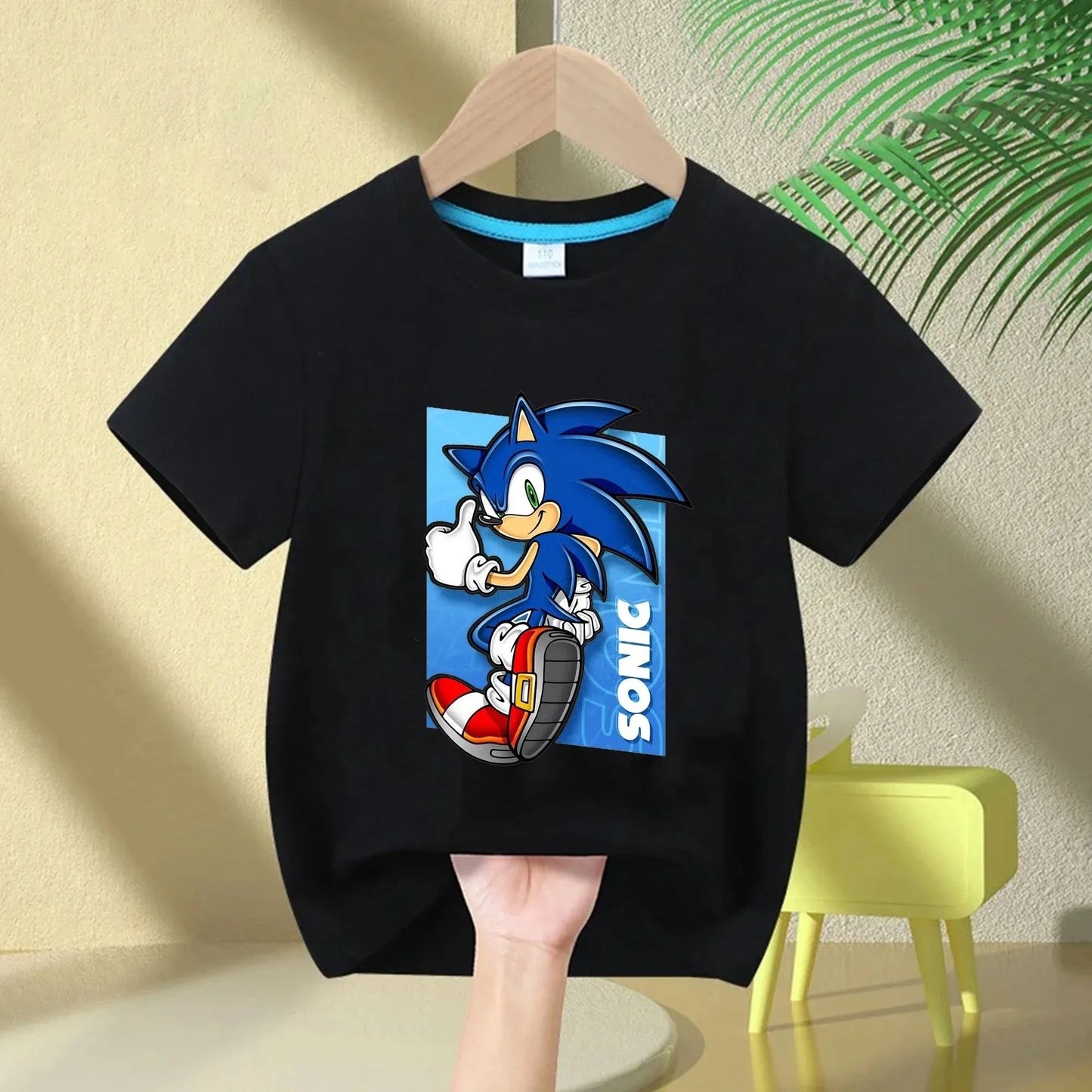 Sonic The Hedgehog Kids T-Shirt Anime Print Cotton Short Sleeve Boy Girl Summer Casual Top Gift