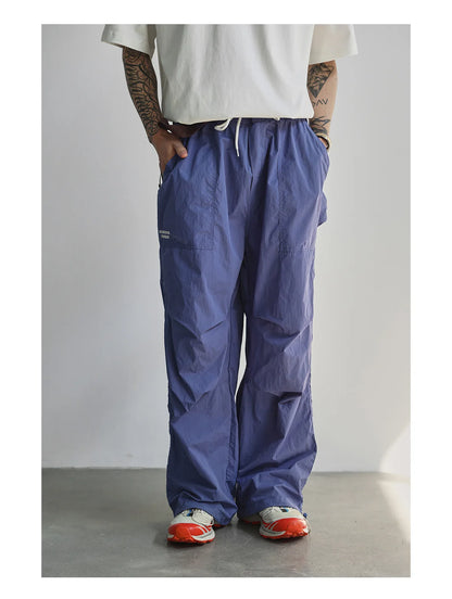 Lightweight Quick Dry Outdoor Work Trousers For Men Women Summer Casual Loose Straight Leg Long Pants Mountain Hiking Bottoms
