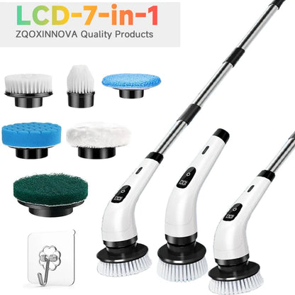 Multipurpose Electric Spin Scrubber - Cordless Cleaning Brush for Kitchen  Bathroom