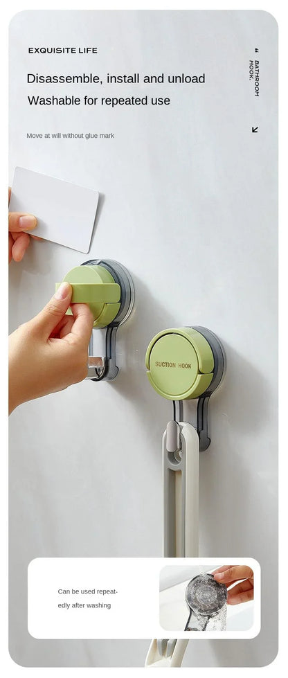 Wall Mounted Vacuum Suction Cup Hook - No-Drill Removable Key  Towel Hanger for Bathroom  Kitchen - ZOOMNSTORE