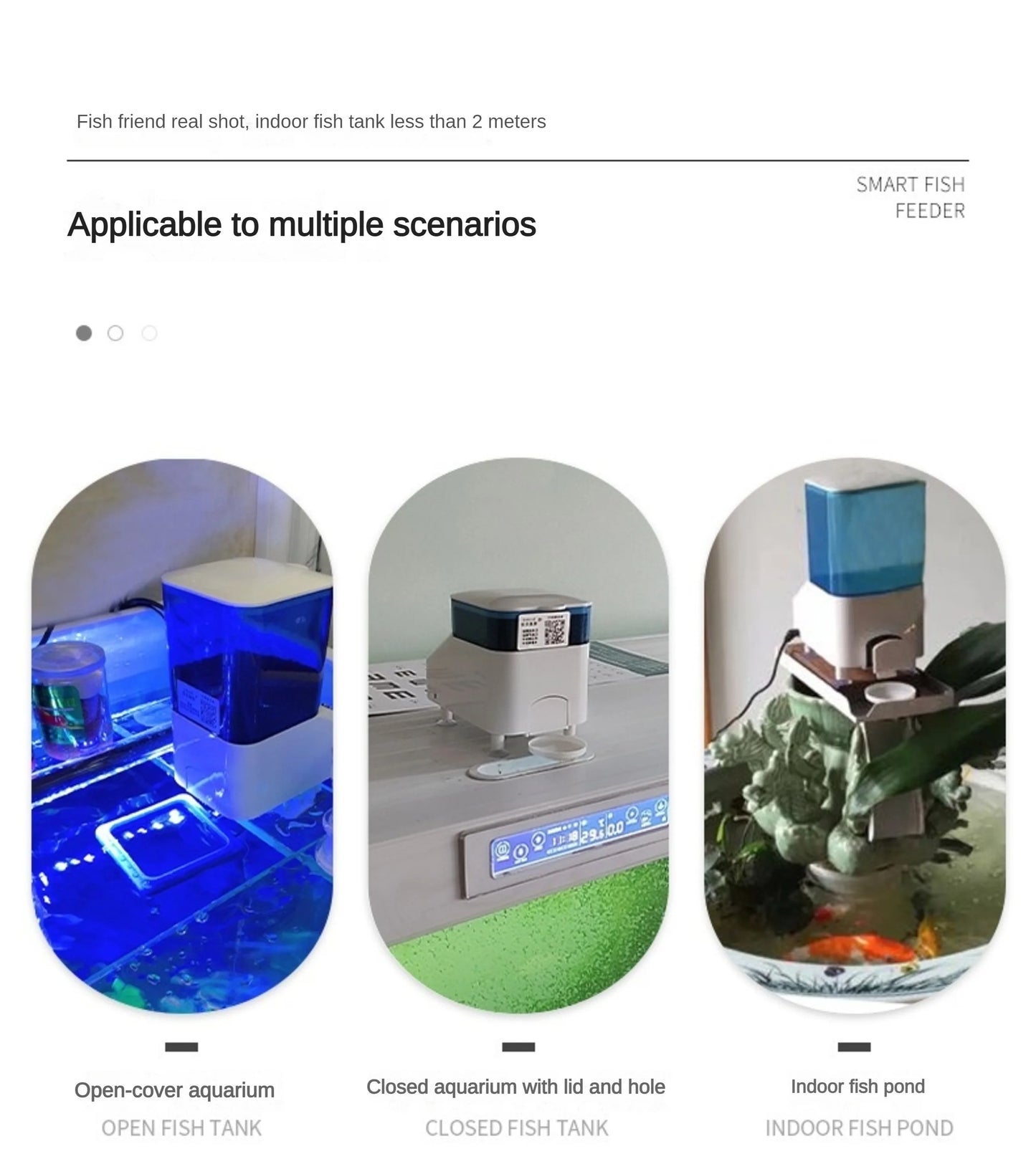 EVNICE automatic fish feeder WIFI Koi Rohan arowana feeder large capacity of 04L/1L/2L/timed, quantitative and precise feeding