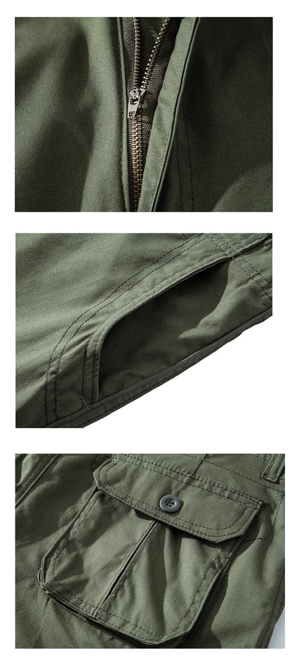 Men's Cargo Shorts Big Size Sports Knee Shorts Classic Short Pants Streetwear Hip Hop Straight Loose Pants