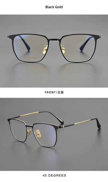 Titanium Reading Glasses - Ultralight Square Frame With Photochromic Lenses