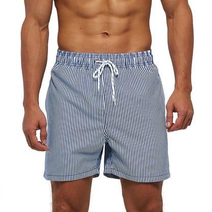 Summer Fashion Striped 3D Print Beach Shorts Swimwear Men's Oversized Surfing Board Pants Holiday Swimsuits Trunks Man Clothing