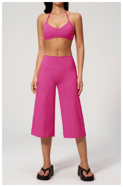 Summer Yoga Set 2 Pieces Women Tracksuit Workout Clothes Sports Outfits High Waist Shorts Fitness Sports Suit Female Gym Clothes