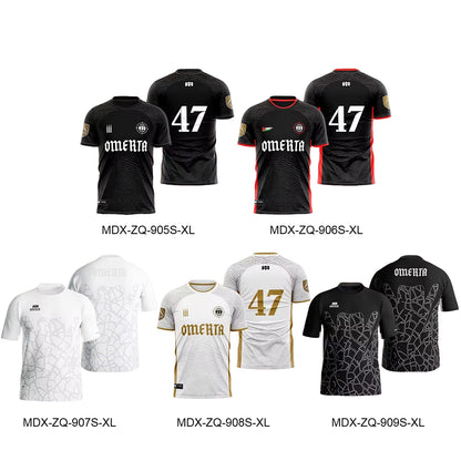 Mens Breathable Jersey Summer Sports Shirt - Lightweight Round Neck T-Shirt