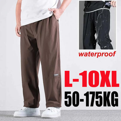 10XL Casual Pants Mens Straight Loose Trousers Men Clothing Elastic Waist Quick Dry Pants Summer Fashion Oversized Joggers Pants
