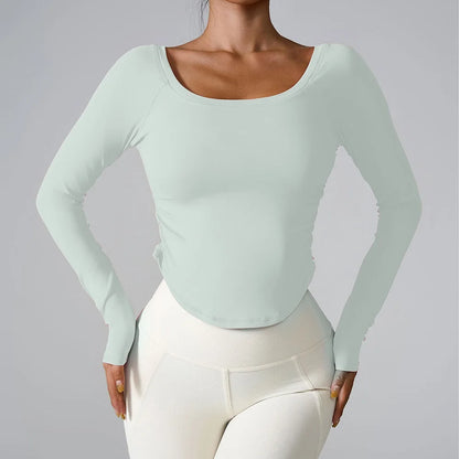 Women Yoga Shirts - Plus Size Sportswear Top | Breathable Quick Dry Fitness Workout Shirt