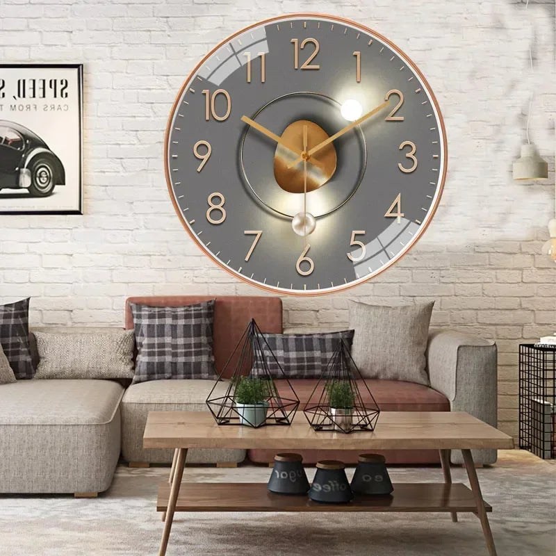 Silent Battery Operated Wall Clock - Non-Ticking Decor for Home  Office